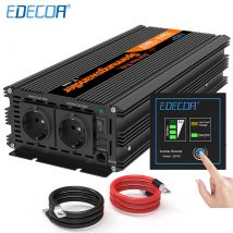 EDECOA 3500W Onverter a onda sinusoidale pura DC 12V a AC 230V 240V Uso domestico Convertitore 12V 220V Off Grid Power Inverter 12v 220v