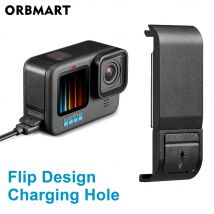 Odwracana pokrywa boczna baterii do GoPro Hero 12 11 10 9 Czarna zdejmowana pokrywa baterii Obudowa
