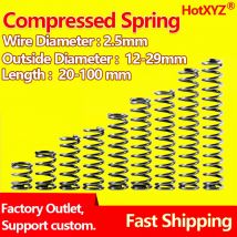 HotXYZ Spule Kompression Druck Quellen Y-typ Druck Rotor Rückkehr Release Frühling Stahl 65Mn Draht Durchmesser 2,5mm 3,0mm