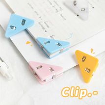 5 stücke Mini Farbe Eck clips Set transparent & solide bunte Seiten halter Büroklammer Klemme Datei Index Foto Büro Schule a6692