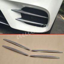 Chrome Nebel Licht Streifen Für Mercedes-Benz E-Klasse W213 S213 C238 A238 2017-2020 Front Grill grille Molding