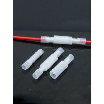 REALLY 60pcs Male Female Connector Crimp Terminal Red Electrical Wire Terminals Nylon Bullet Connectors