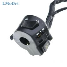 LMoDri Handlebar Control Switch 7/8" 22mm Motorcycle Handlebar Switches with Horn Turn Signal High Low Beam Control With Wire