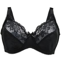 Neue Sexy Schwarz Spitze Mesh Bh Frauen Sexy Dessous Stickerei Spitze Bralette Knochen Große Größe A B C D E F G 75 80 85 90 95 105