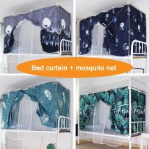 Bett Vorhang für Student Kinder Schlafsaal Moskito Net Integrierte Oberen Shop Niedrigeren Schatten Tuch männer weibliche schlafzimmer bett baldachin