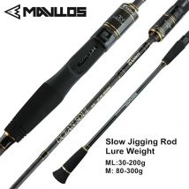 Mavllos Osoul Jigging Rute mit langsamer ml m Kohlenstoffs pitze, 1,95 m Köder 80-300g Schnur 25-50lb ultraleichte Salzwasser Thunfisch Angelrute