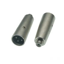3-poliger XLR-Stecker auf Cinch-Buchse, Audio-Klinkenstecker, auf Mikrofonverstärker angewendet