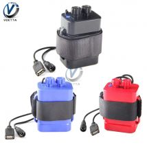 8,4 V 6 Abschnitt 18650 Wasserdichte Sicherheit Radfahren Batterie Pack mit DC und Usb-schnittstelle für 18650 Wiederaufladbare lithium-ionen batterie