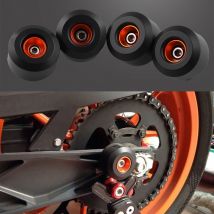 CNC anteriore posteriore forcella telaio ruota Slider Crash Protector pad Roda per KTM DUKE/RC 125 200 250 390 DUKE125 200 DUKE250 DUKE390