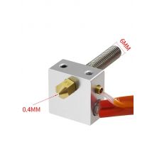 DIY Hotend Kit Nozzle MK8 Extruder Throat Heater 1.75mm 0.4mm Extruder Heater Block For Anet A2 A8 3D Printer Parts Universal