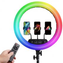 14 pollici 18 pollici Led RGB anello luce telecomando fotocamera telefono fotografia grande lampada senza treppiede per riprese trucco video studio