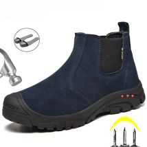 Arbeit & Sicherheit Stiefel Unzerstörbar Schuhe Sicherheit Schuhe Männer Punktion-Beweis Arbeit Turnschuhe Männer Arbeiten Schuhe Chelsea Stiefel Winter schuhe