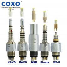 COXO YUSENDENT KAVO NSK tipo acoplador LED Dental acoplamiento 6 pines 6 agujeros bombilla LED para pieza de mano de turbina de alta velocidad de fibra óptica LED