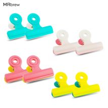 Clip per chip per sacchetti multifunzione da 8 pezzi/lotto, clip per alimenti freschi, morsetti per file fotografici, impugnatura per sigillo stretto ad aria in colori assortiti per sigillo da cucina