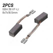 2Pcs 8x7x18.5mm Carbon Brush For Bosch GBH36V-LI GBH 36VF-LI GBH36 V SDS DRILLS H36 MA D35 Angle Grinder Electric Hammer Accs