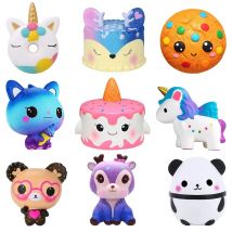 Jumbo Squishy Kawaii jednorożec koń ciasto jeleń zwierząt Panda Squishies powolne rośnie Stress