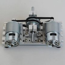 12V 24V DC Dual Spindle Motor Drive Kit 775 795 895 DC Motor Large Torque Timing Belt Pulley 60 80 Teeth Synchronous Wheels