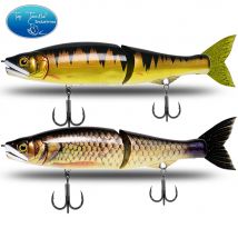 CF LURE 11,9/13,2 Zoll Wobbler Gelenk Angelköder Hard Glide Bait Soft Tail Float Slide Swimbait Bass Fishing Tackle