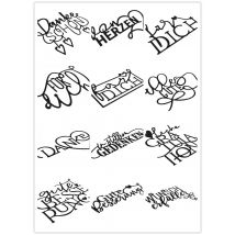 Deutsches Wort Metall-Stanzformen, Schablonen für DIY Scrapbooking/Fotoalbum, dekorative Prägung, DIY-Papierkarten 129