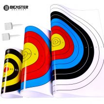 Bicaster 30 stücke Ziel Gesicht 40*40cm / 60*60cm Bogenschießen Ziel Papier + 4 Freies ziel Pins