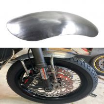 Universal Unlackiert Silber Kurze Vordere Kotflügel Kotflügel Schlamm Schutz Motorrad Für Honda Yamaha Kawasaki Suzuki Harley Chopper