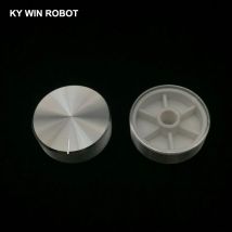 1 Stück 30 x 10 mm 6 mm Wellenloch Potentiometerknopf aus Aluminiumlegierung weiß