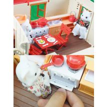 Forest Family Playhouse Carriage Luxury Villa Girl Simulation Playhouse Sweet Family Toy Wing Room Birthday Gift