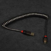 High Quality Type A to C Cable Lindy Durable Data Line 2 Meter Coiled Cable Spring Cable For Keyboard Melody 96 KBD75
