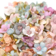 100pcs 2cm Multicolor Daisy Flower Head Mini Silk Artificial Flower for Crown Scrap Wedding Home Decor DIY Garland Headdress
