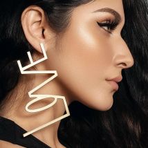 2025 Bling Bling Love Acrylic Mirror  Stud Earrings