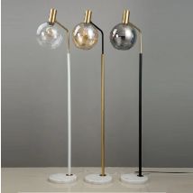 Multicolor Glas Wohnzimmer Sofa Nacht Lesen Boden Lampe Kupfer Farbe Lampe Körper Glas Lampenschirm Nordic Led Boden Lampe