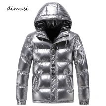 Winter männer Unten Gepolsterte Jacken Mode Männer Baumwolle Unten Warme Parkas Mäntel Casual Outdwear Thermische Mit Kapuze Jacken Herren Kleidung