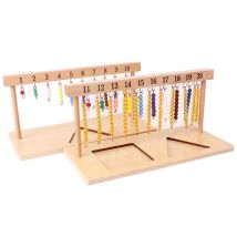 Babyspielzeug Montessori Mathe-Spielzeug Bunte Perlen Treppenaufhänger Farbige Perlen Treppen 1-20 Kinderspielzeug für Kinder Frühpädagogisches Lernen
