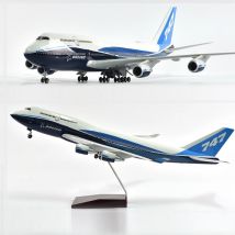 JASON TUTU 46cm Original Boeing 747 Flugzeug Modell Flugzeug Modell Flugzeug Modell 1/160 Skala Diecast Harz Flugzeuge Flugzeuge W licht