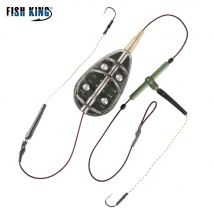 FISH KING 30g-100g stal wysokowęglowa metalowy hak do podajnika karpia przynęta na ryby klatka linia