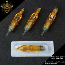 20 stücke Gelbe Libelle Tattoo Patrone Nadel 1 3 5 7 9 11 13 14 15 RL RM RS M1 für Tattoo Maschine Stift Nadel Zubehör