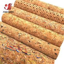 20x30/120 cm Glitter Sughero Naturale Legno Tessuto in pelle Stampato Fiocco colorato Borsa artigianale Scarpe Cucito Decorazioni fai da te