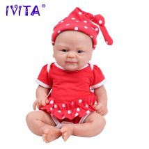 IVITA 14 zoll 1,65 kg Volle Körper Silikon Bebe Reborn Puppe Weiche Lebensechte Baby DIY Blank Spielzeug Realistische Mädchen baby Puppen für Kinder