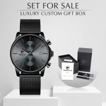 Männer Uhr Mit Box CHEETAH Top Marke Wasserdichte Chronograph Uhren Herren Business Quarz Armbanduhr Set für Verkauf
