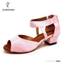 Latin Dance Shoes Square Dance Shoes Salsa Dancing Shoes Women Samba Shoes Comfortable Low Heel JuseDanc