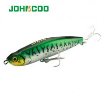 JOHNCOO-Señuelos de Pesca de lápiz Topwater Wobblers 100mm 18g Surface Walk The Dog Bass Pike Sparrow, cebo duro WTD Popper