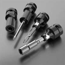 Umrüstkopf für elektrische Schraubenschlüssel-Steckschlüssel-Adapter, drehbar, quadratisch, 1/2 Zoll (12,5 mm) auf sechseckig, 1/4 Zoll (6,35 mm)