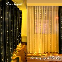 3M 300 LED USB Vorhang Lampe fernbedienung String Licht Neue Jahr Weihnachten dekoration für home schlafzimmer fenster Schlafzimmer wand Dekor