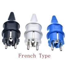 Französischer Standard, wasserdicht, IP54, industrielle elektrische Leistung, französischer Typ E, wiederaufladbarer Stecker, Steckdosenadapter, 250 V, 4000 W