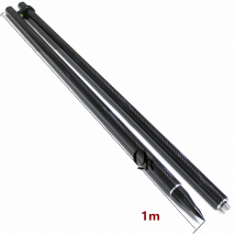 2M Prismenstange Vermessung Carbonfaser-Vermessungsstangen GPS-Vermessungstyp Schwarze Kohlefaser und fluoreszierende grüne Aluminiumlegierung