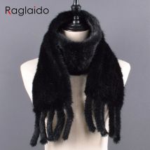 Mode Pelz Schal für Winter Echt Nerz pelz frauen Schals Damen Quaste Echtpelz Schals Winter Natürliche Rex Nerz Pelz Lätzchen