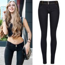 Stretch Jeans Low Waist Women Tight Skinny Denim Pants Buttock Push Up Leggings Female Pull On Pencil Trousers Bodycon Jeggings