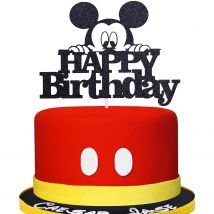 Topper per torta Disney Topolino Forniture per feste di compleanno Topper per torta di Topolino Decorazioni per feste Topper di buon compleanno per forniture per bambini
