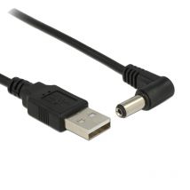 Nero 90 angolo PC USB maschio a 5V cc 3.5*1.35mm prolunga connettore cavo di alimentazione adattatore 5.5*2.1mm a USB data linea 2.5*0.7mm