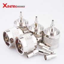 10pcs/lot N Type Male plug Crimp RF Coaxial Connector for RG316 RG174 cable